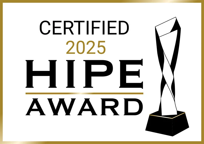HIPE Award Prüfsiegel 2025 für gkonzepte